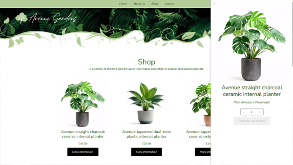 Avenue Gardens - Greg Anderson showcase website