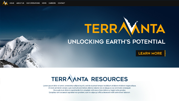 TerraVanta - Greg Anderson Website Design